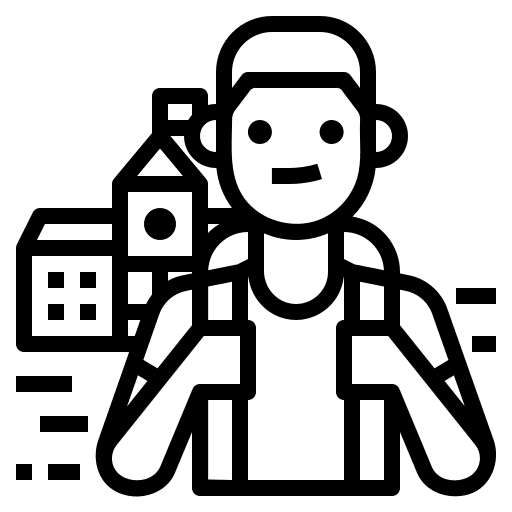 Student profession man occupation icon