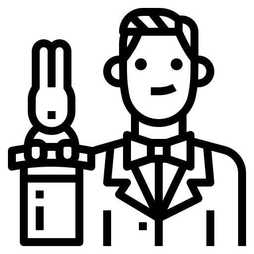 Magician magician profession occupation icon