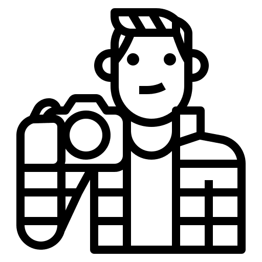 Photographer avatar profession job icon