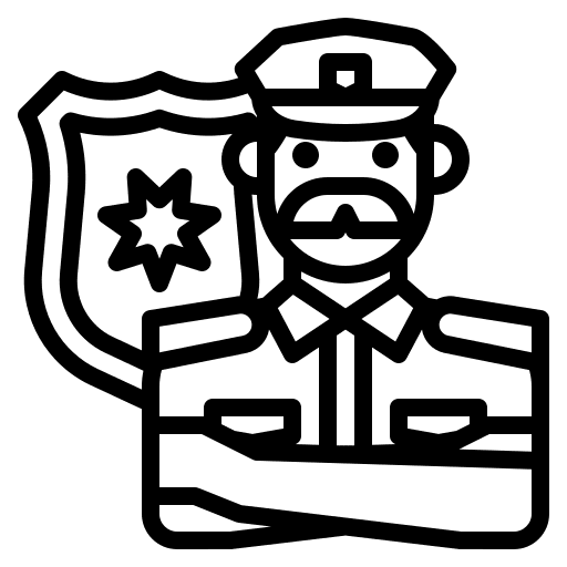 Policeman job policeman people icon