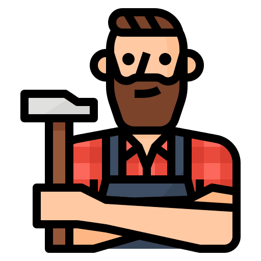 Carpenter man avatar people icon