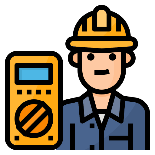 Electrician profession occupation people icon