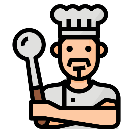 Chef occupation profession man icon