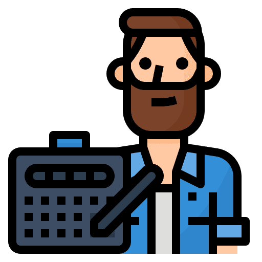 Graphic designer man profession people icon