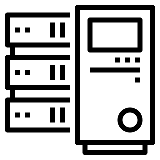 Database storage database data icon