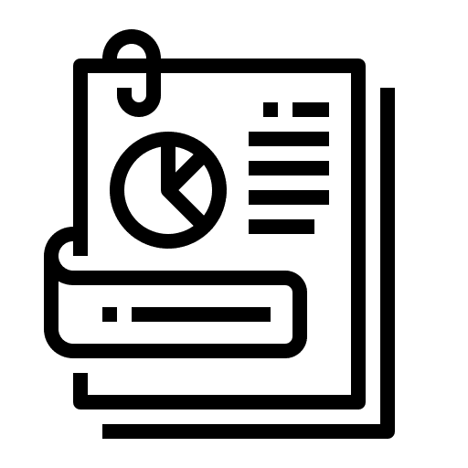 File logs business and finance sheet icon