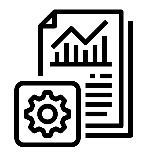 Report chart business and finance data icon