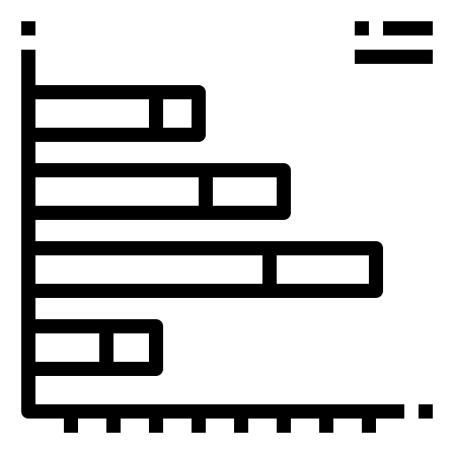 Bar chart analytics business and finance icon