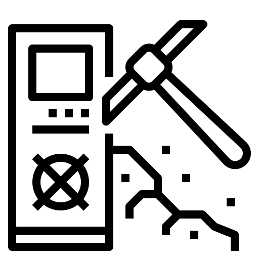 Data business and finance data mining icon