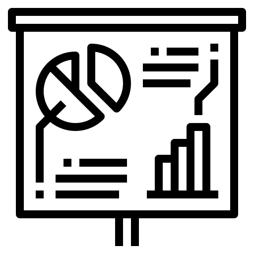 Data business and finance data visualization data icon