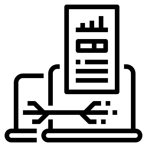 Data data business and finance transfer icon