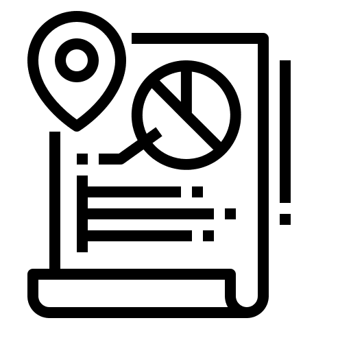 Data information tracking business and finance icon