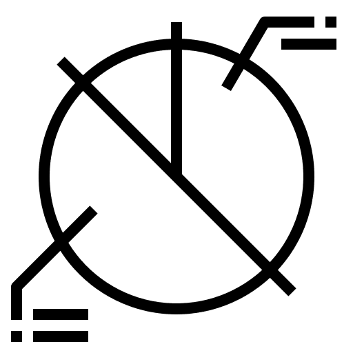 Pie chart finances marketing business icon