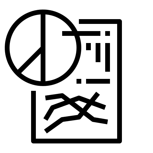 Statistics business and finance infographic data icon