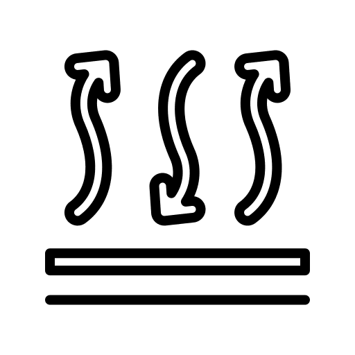 Breathable textile breathable clothing icon