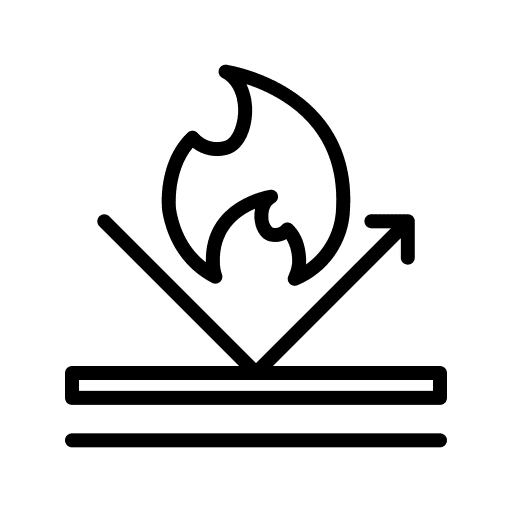 Fireproof fireproof fashion shapes and symbols icon