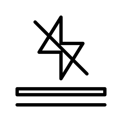 Antistatic textile cloth thunderbolt icon