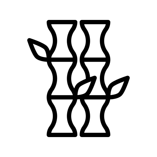 Bamboo plant nature japan icon