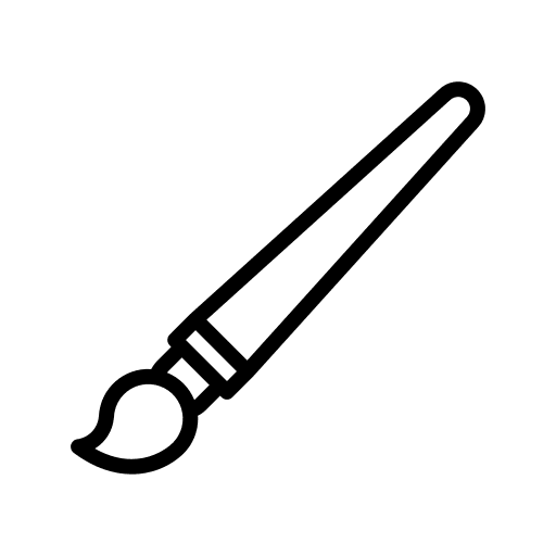 Brush art art and design brush icon