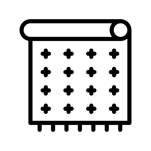 Fabric fabric weave decoration icon