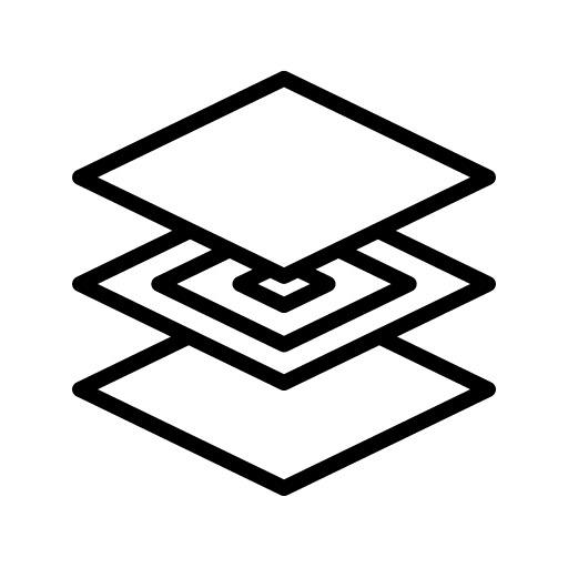 Layers fabric layers overlay icon