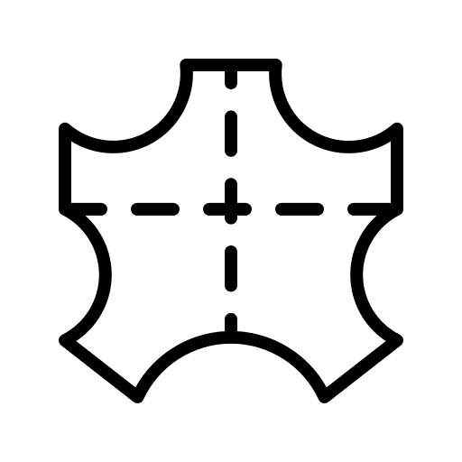 Leather cloth fashion fabric icon