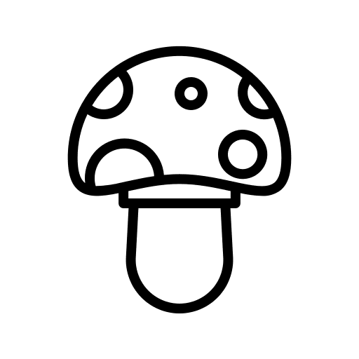 Mushroom mushroom food and restaurant organic icon