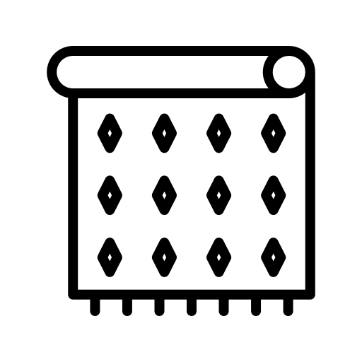 Decorative textile cloth fashion textile icon