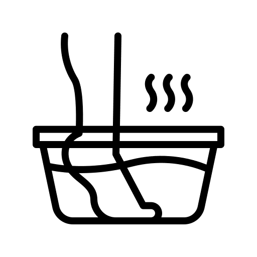 Soak beauty feet water icon