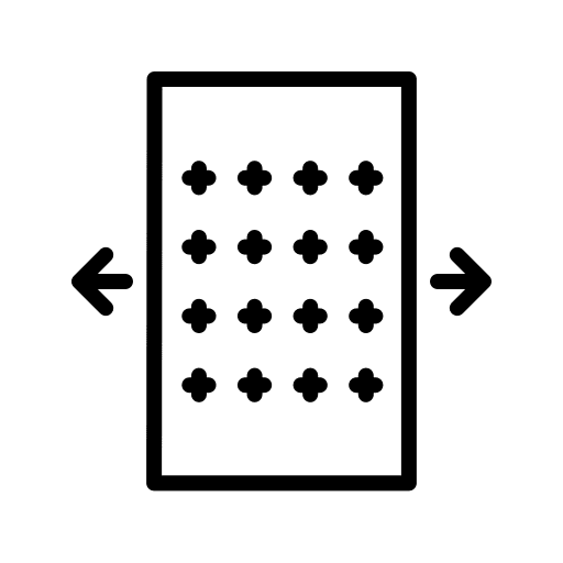 Stretch fashion fabric textile icon