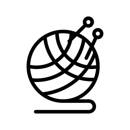 Wool wool ball sphere thread icon