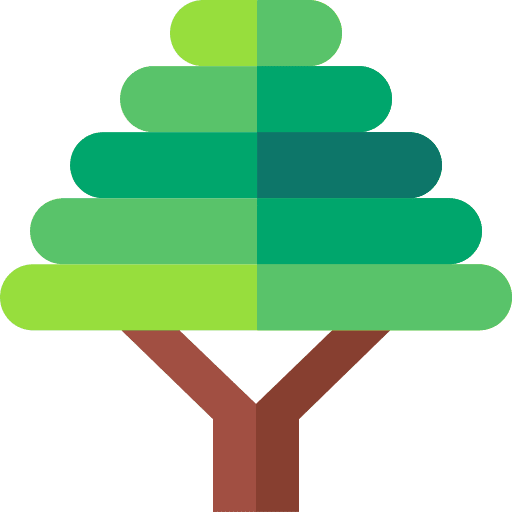 Bonsai botanical tree ecology icon