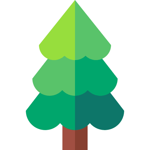 Tree garden pine ecology icon