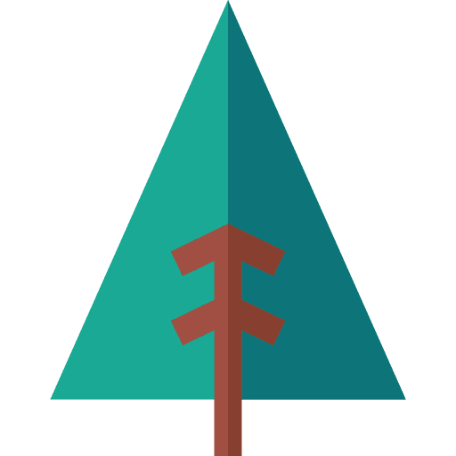 Pine tree garden nature icon