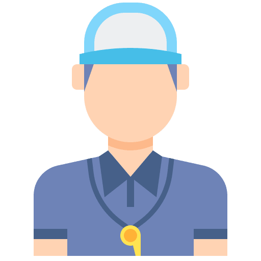 Coach people trainer soccer icon