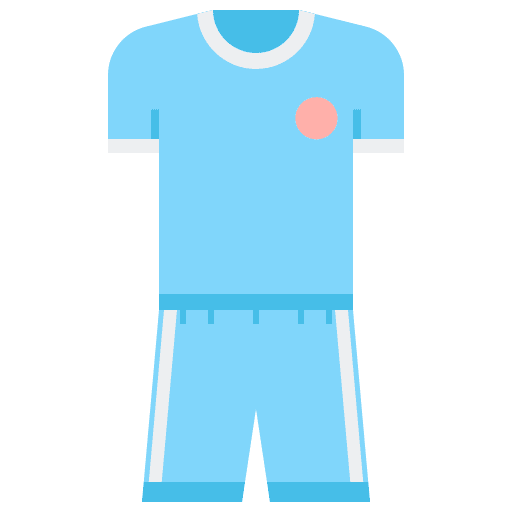 Kit sports and competition jersey football player icon