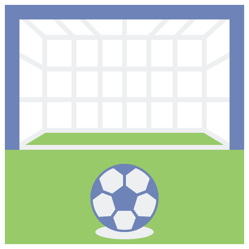 Penalty kick soccer penalty kick fields icon