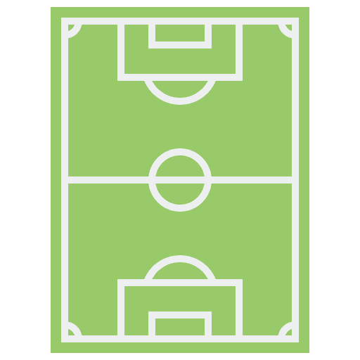 Pitch football field football floor icon
