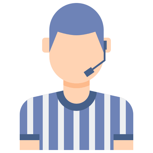 Referee football team professions and jobs sport and competition icon