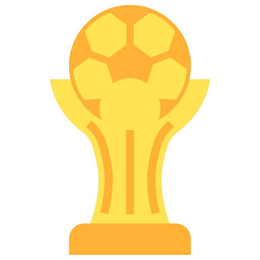 World cup football sports and competition trophy icon