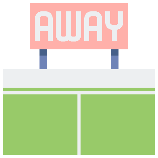 Game field sports and competition soccer field football icon