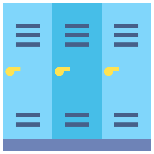 Locker room locker school material school icon