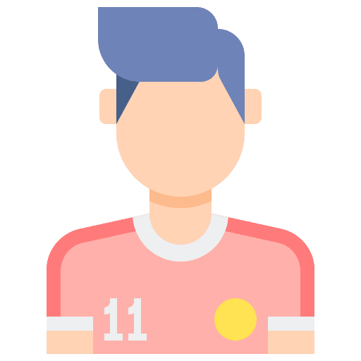 Player playing sports and competition fashion icon