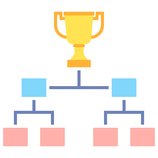 Playoff chart equipment sports and competition icon