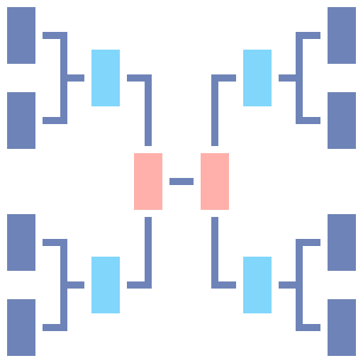 Tournament diagram active directory sports and competition icon