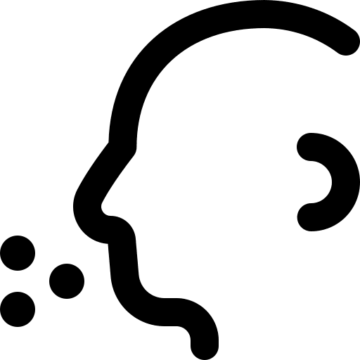 Cough bacteria pandemia cough icon