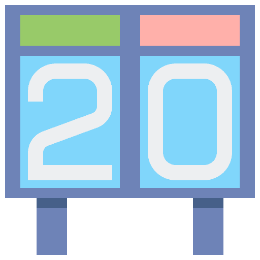 Scoreboard scoring sports and competition electronic icon