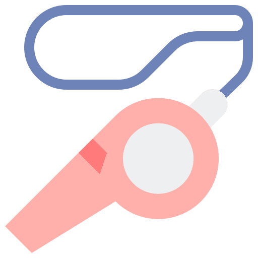 Whistle musical instrument whistles tools and utensils icon