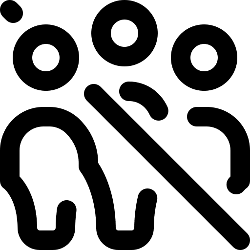 No groups virus healthcare no groups icon