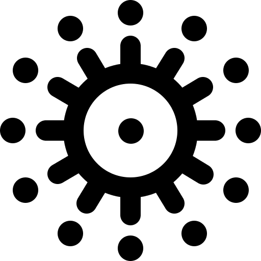 Virus healthcare bacteria healthcare and medical icon